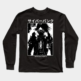 Cyberpunk Samurai Japanese Streetwear Long Sleeve T-Shirt